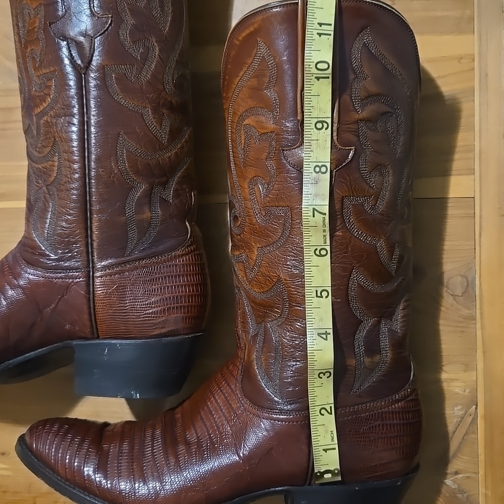 RARE VTG! Lucchese Classic Lizard Boots W/FREE 3D LEATHER WALLET TODAY ONLY! - Picture 16 of 16